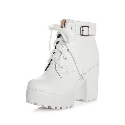 Botas Martin Talla Grande con Tacón Robusto y Encaje - Comodidad y Estilo - Image 8