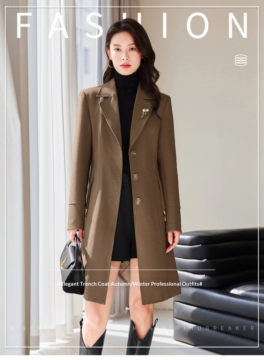 Gabardina Elegante para Mujer - Estilo Clásico y Sofisticado - Image 11