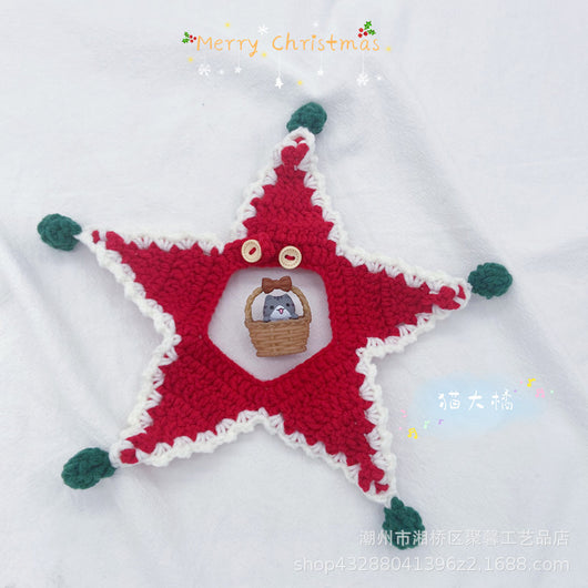 Collar Navideño de Lana Tejida para Gatos y Perros - Image 10
