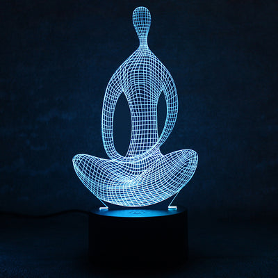 Lámpara LED 3D Cambio de Color para Meditación y Relajación - Image 4