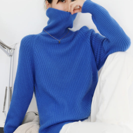 Suéter de Lana Holgado para Mujer Talla Grande - Otoño - Image 9