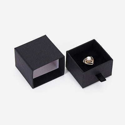 Caja Joyero de Lujo Negro con Cajón Deslizable Tamaño Pequeño - Image 20