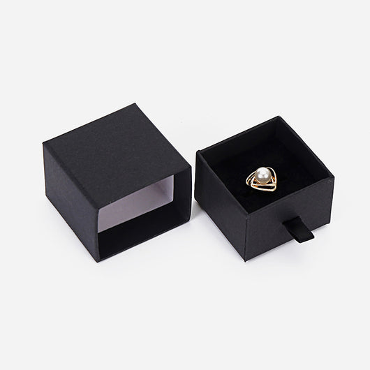 Caja Joyero de Lujo Negro con Cajón Deslizable Tamaño Pequeño - Image 20