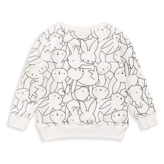 Playera de Algodón Infantil con Estampado de Conejo