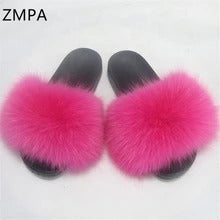 Pantuflas de Piel de Zorro - Chanclas de Lujo - Image 11