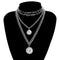 Collar Múltiple Hip Hop con Medallas Colgantes
