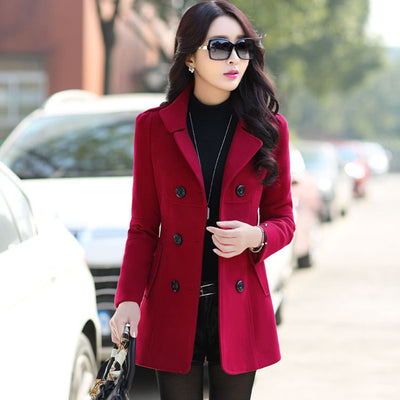 Abrigo de Lana para Mujer - Estilo Casual Otoño - Image 8