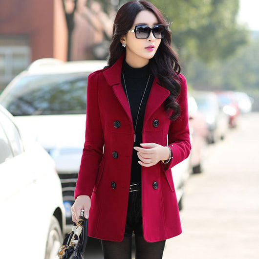 Abrigo de Lana para Mujer - Estilo Casual Otoño - Image 8