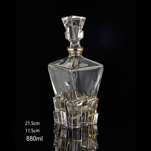 Juego de 2 Copas de Whiskey en Cristal Dorado - Image 12
