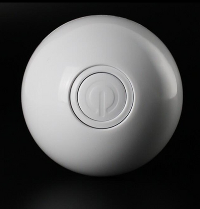 Blue LED Magic Ball pet toy for cats, packaged with batteries, measuring 6.4cm, on a white background. - Image 8