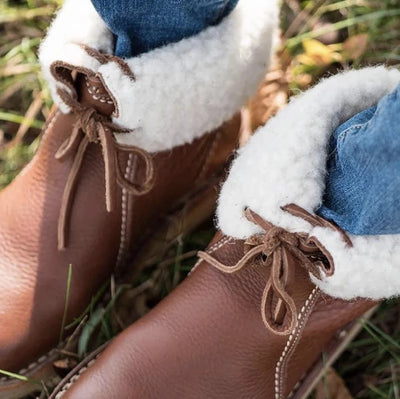 Botas de Invierno para Mujer con Forro de Felpa y Cordones - Image 3