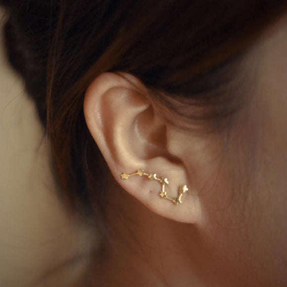 Aretes Constelación Osa Mayor - Joyería Elegante Europea Americana