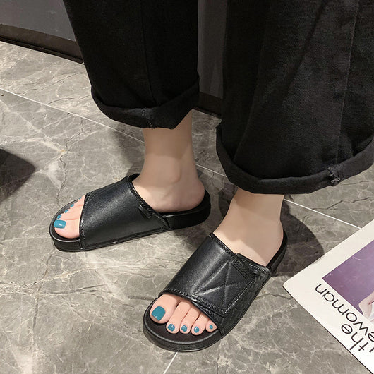 Sandalias Casuales de PVC Color Sólido - Comodidad y Estilo - Image 3