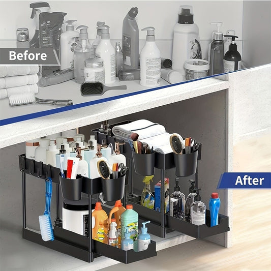 Estante Extraíble para Mesa con Almacenamiento Fácil de Desmontar y Limpiar
