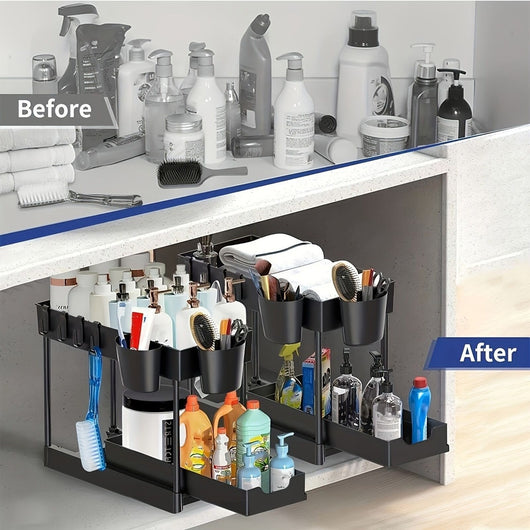 Estante Extraíble para Mesa con Almacenamiento Fácil de Desmontar y Limpiar