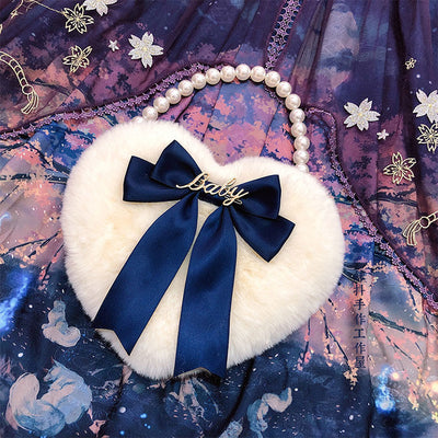Bolso Crossbody Corazón Perla con Cadena