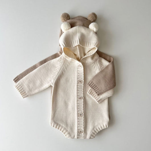 Suéter Tejido Infantil Forma Osito - Enterizo Acogedor para Bebés - Image 5