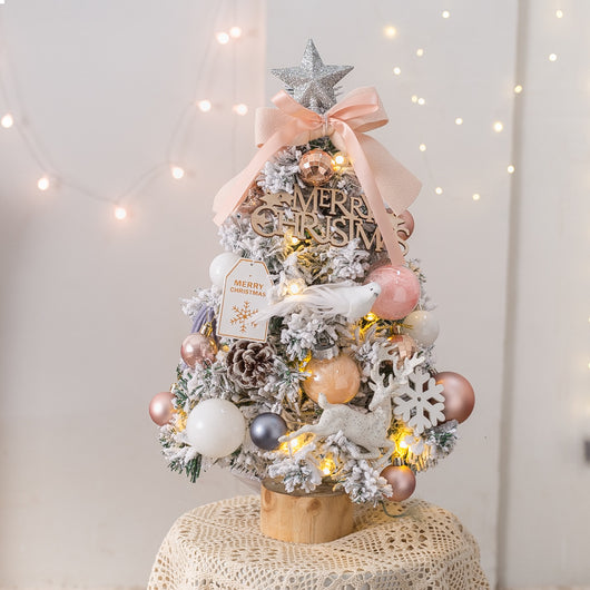 Árbol de Navidad Luminoso con Efecto Nieve - Set de Escritorio Pequeño - Image 2