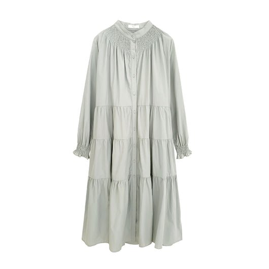 Vestido Casual Plisado Cuello Redondo para Mujer - Image 8