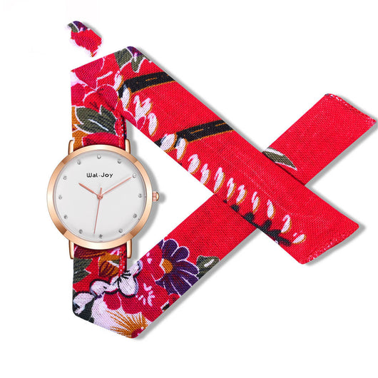 Reloj con Correa de Tela Estampada Resistente al Agua - Image 8