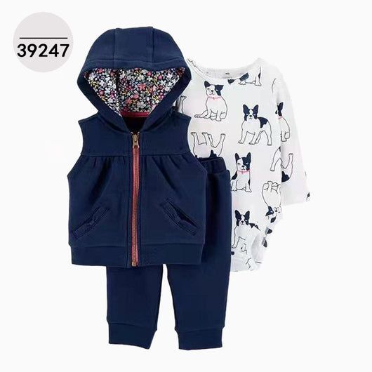 Conjunto Infantil 3 Piezas: Sudadera con Capucha, Manga Larga y Pantalón - Image 48