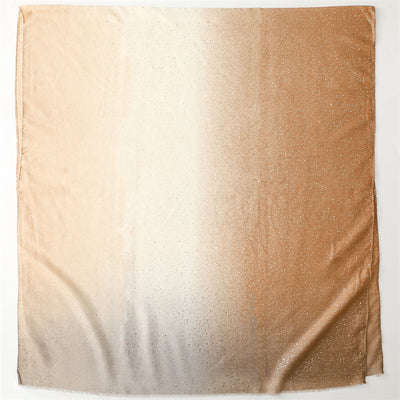 Pañuelo de Algodón y Lino con Degradado Dorado y Textura Artesanal - Image 20