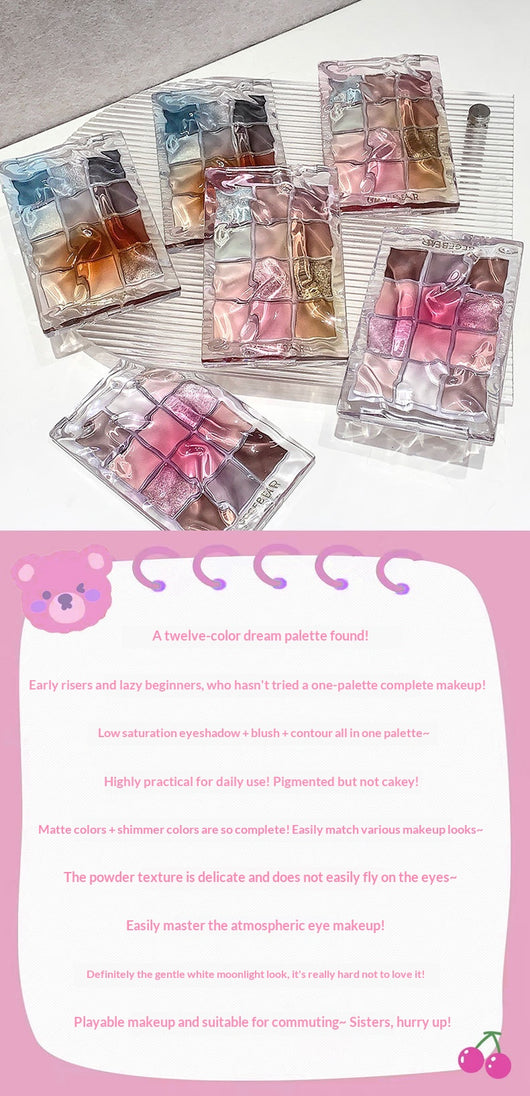 Paleta de Sombras Efecto Agua Ripple para Maquillaje Coreano - Image 12