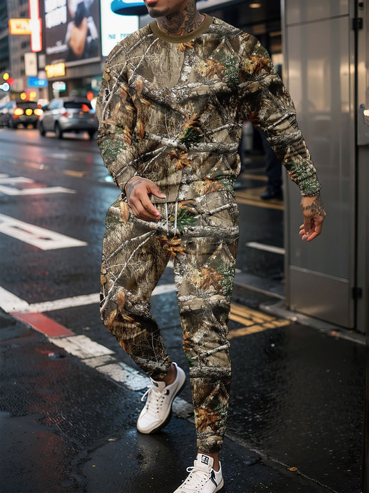 Conjunto Deportivo Camuflaje Jungle - Sudadera Cuello Redondo y Pantalón - Image 10