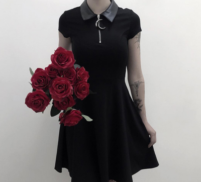 Falda Slim Retro con Cuello de Camisa - Image 6