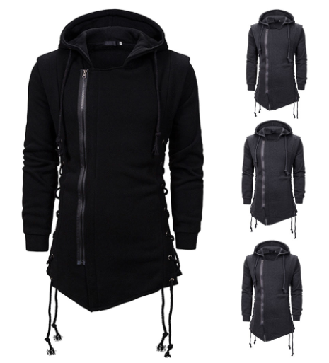 Chamarra Hoodie Suelta Talla Grande para Hombre