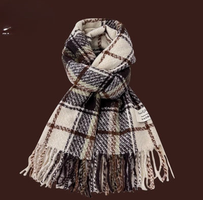 Bufanda Escocesa de Imitación Cachemira para Mujer - Cálida y Versátil - Image 31