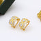 Silver-Plated Jewelry Light Luxury Custom 925 Silver-Plated Gold Plated Wave Star Stud Ear Gold