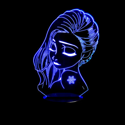 Lámpara Nocturna 3D Efecto Toque - Diseño Elegante - Image 5