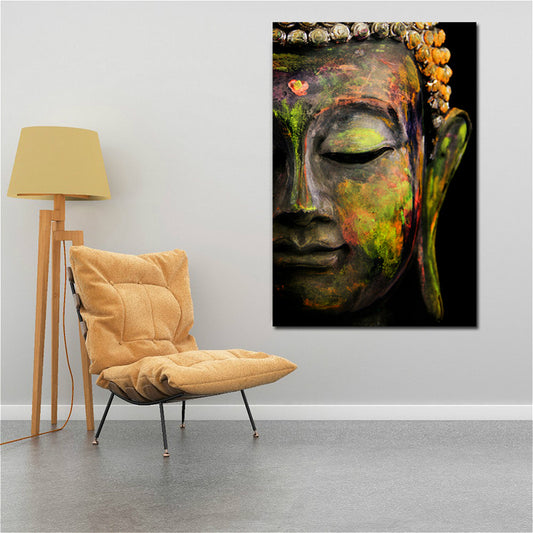 Cuadro Decorativo Retrato Cabeza de Buda - Arte de Meditación - Image 2