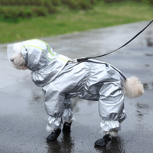 Impermeable para Perros Teddy de Cuatro Patas Completo