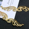 DIY crystal drop glue ashtray metal flower border antique ornament filler mobile phone shell patch Wing