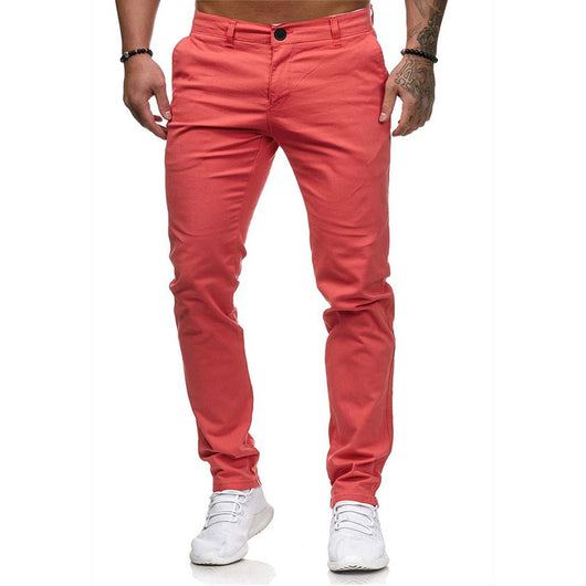 Pantalones Slim Fit de Color Liso - Image 5