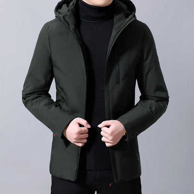 Abrigo de Plumas Holgado para Hombre Talla Grande - Image 12