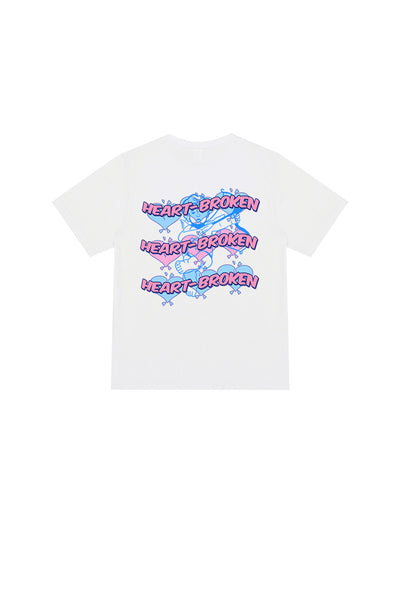 Camiseta Estampada Retro Corazón Amor Manga Corta - Image 4