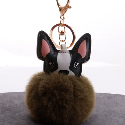 Llavero Pelota de Plumas PU para Mascotas - Accesorio Adorable - Image 3