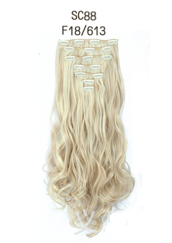Extensiones de Cabello con Clip de Fibra Térmica - Volumen Instantáneo