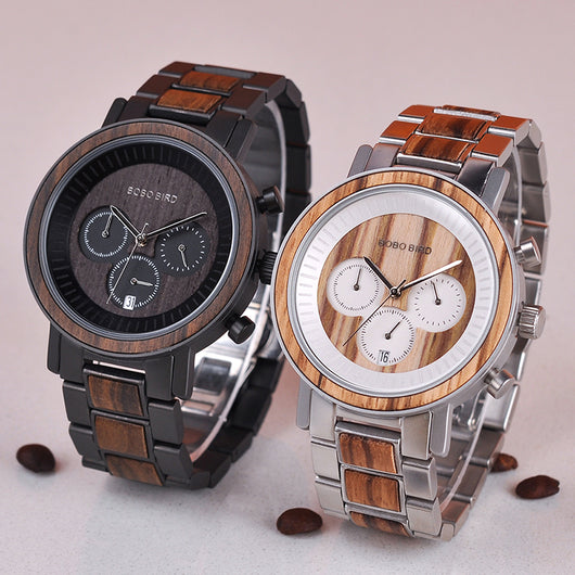 Reloj de Cuarzo con Caja de Madera Natural - Image 4