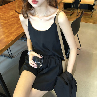 Conjunto de Tres Piezas con Chaleco y Shorts - Traje Moderno Viral - Image 2