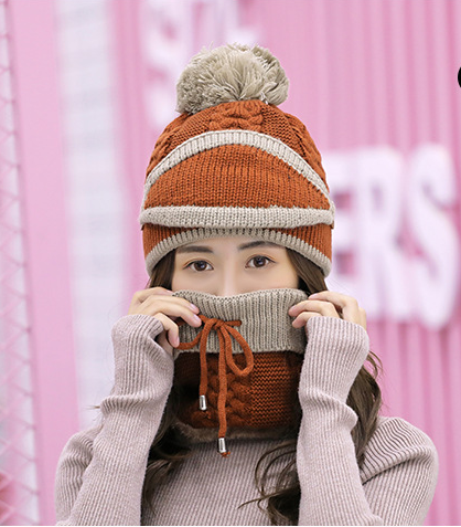 Gorro Cálido de Lana y Terciopelo con Cuello Integrado - Image 20