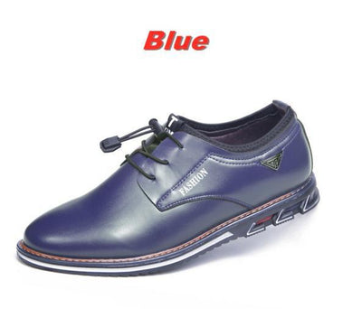 Zapatos de Cuero para Hombre Punta Redonda - Comodidad y Estilo Moderno - Image 13