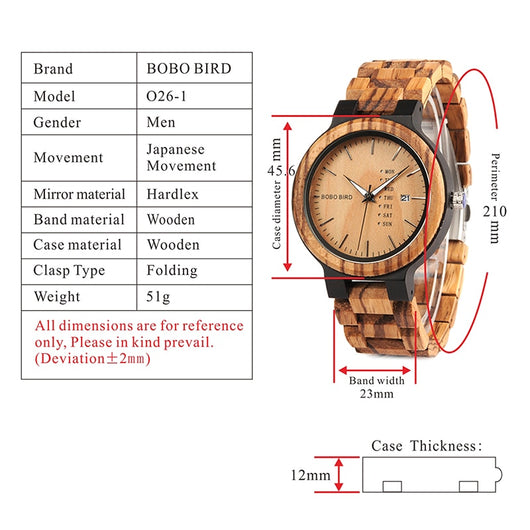 Reloj Casual de Madera para Hombre - Image 5