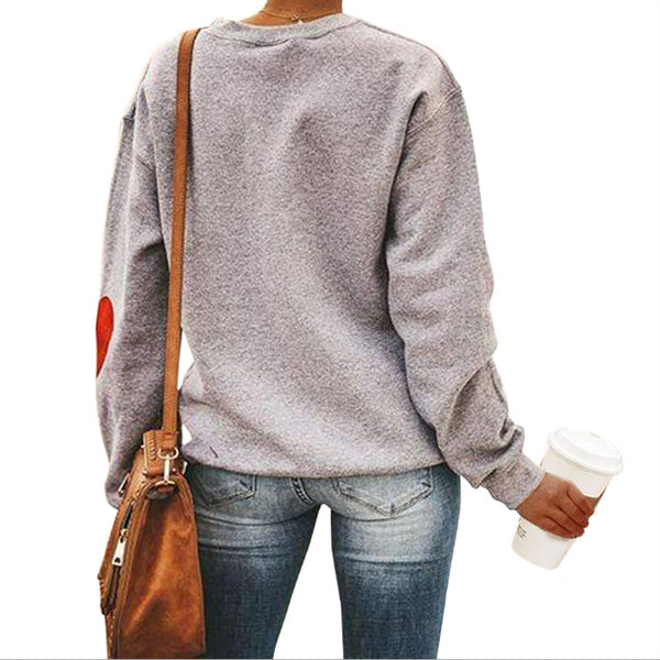 Sudadera Cuello Redondo con Estampado de Patitas de Perro