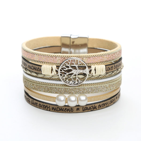 Pulsera de Perla con Cierre Magnético