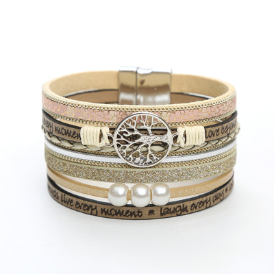 Pulsera de Perla con Cierre Magnético