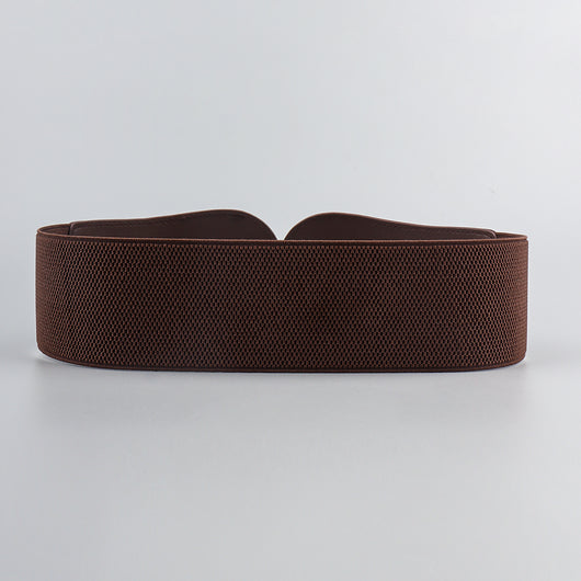 Cinturón Elástico PU Otoño Invierno para Mujer - Café y Negro Elegante - Image 41